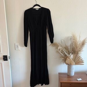 Z Supply Black Long Sleeve Dress
